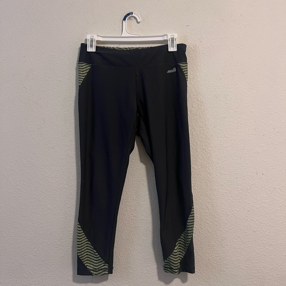Black and Green Athletic Leggings